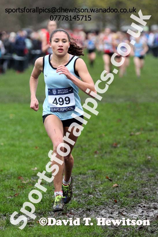 Women under-17s, British Athletics Liverpool Cross Challenge, Sefton Park, Liverpool. Photo: David T. Hewitson/Sports for All Pics